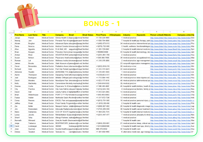 USA Healthcare Leads