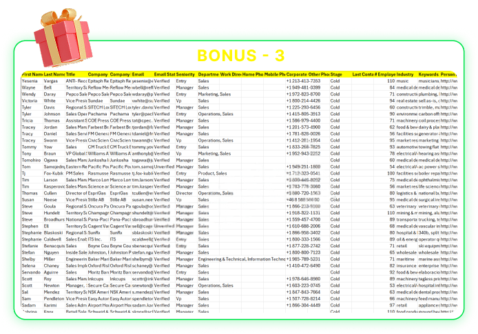 USA Corporates Leads